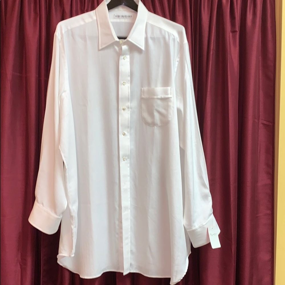 Men’s extra long white dress shirt 19 1/2 x 37